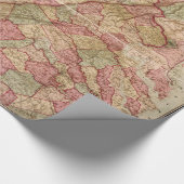 Civiele militaire kaart Potomac-campagne (1863) Cadeaupapier (Hoek)