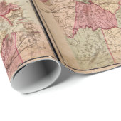 Civiele militaire kaart Potomac-campagne (1863) Cadeaupapier (Rol Hoek)