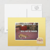 Civiele ongehoorzaamheid Cat Briefkaart (Voorkant / Achterkant)