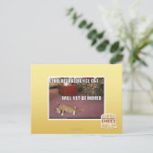 Civiele ongehoorzaamheid Cat Briefkaart (Staand voorkant)