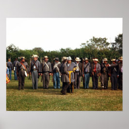 Civiele Oorlog Confederate Army of the South poste Poster