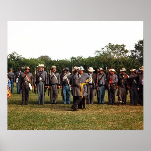 Civiele Oorlog Confederate Army of the South poste Poster (Voorkant)