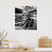 Civiele oorlogszuchtige aap, 1860 poster (Keuken)