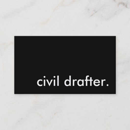 civiele opsteller. visitekaartje (Voorkant)