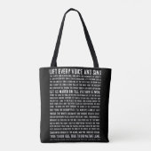 Civiele rechten tillen elke stem en het Sing Poetr Tote Bag (Achterkant)