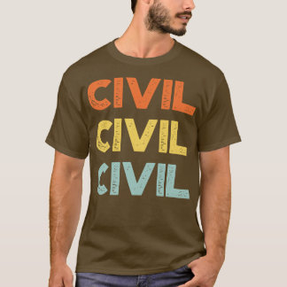 Civiele  Retro Sunset T-shirt