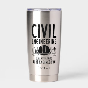 Civiele techniek, beter dan Rude Engineering Geïsoleerde Drinkbeker