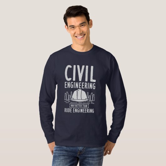 Civiele techniek, beter dan Rude Engineering T-shirt (Voorkant volledig)