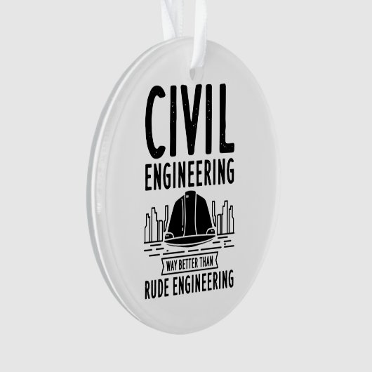 Civiele techniek — Betere Afstuderen kerst Ornament (voorkant)