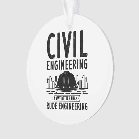 Civiele techniek — Betere Afstuderen kerst Ornament (voorkant)