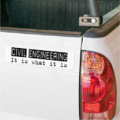 Civiele techniek bumpersticker (Op Truck)