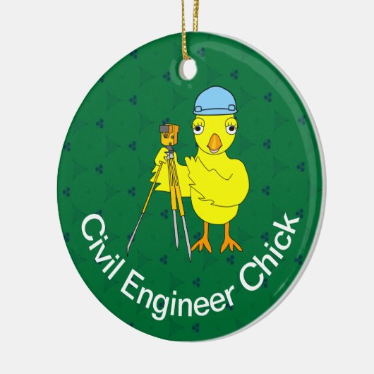  Civiele Techniek Chick Keramisch Ornament (Links)