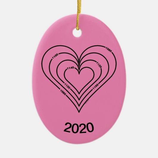 Civiele techniek Hart Keramisch Ornament (Voorkant)