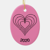 Civiele techniek Hart Keramisch Ornament (Achterkant)