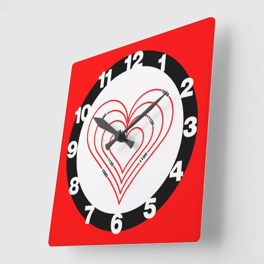 Civiele techniek Hart Vierkante Klok (Hoek)