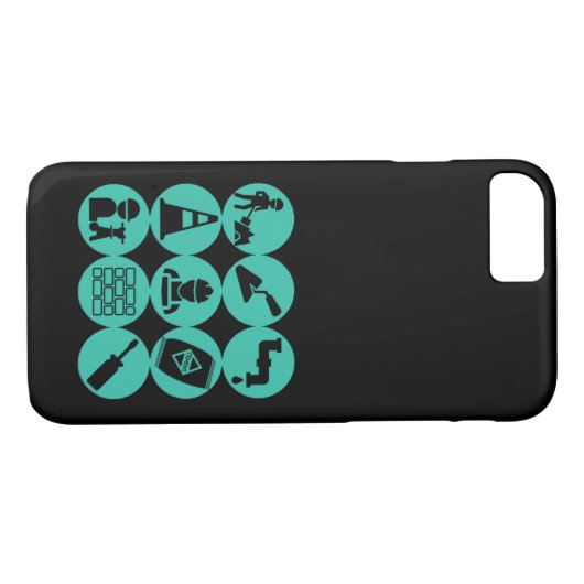 Civiele techniek iPhone 7 hoesje (Achterkant (Horizontaal))