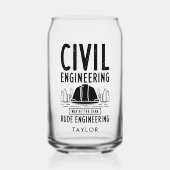 Civiele techniek veel beter dan onbeleefd personal blikvorm glas (Voorkant)