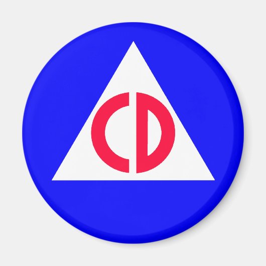 Civiele verdediging magneet (Voorkant)