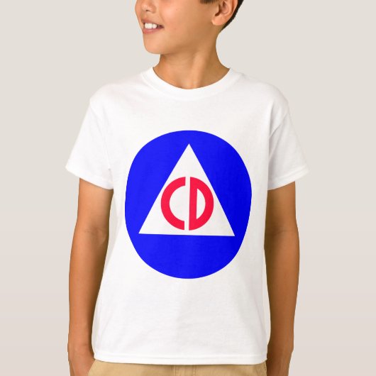 Civiele verdediging t-shirt (Voorkant)
