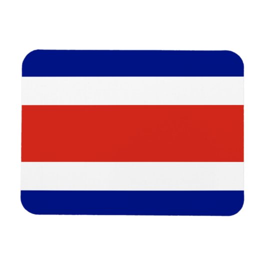 Civiele vlag van Costa Rica Magneet (Horizontaal)