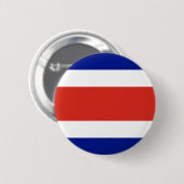 Civiele vlag van Costa Rica Ronde Button 5,7 Cm (Voorkant /achterkant)