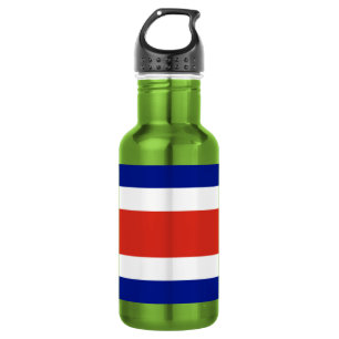 Civiele vlag van Costa Rica Waterfles