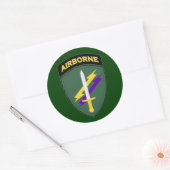 Civiele zaken en psychologische operaties SSI Ronde Sticker (Envelop)