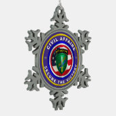 CIVIL AFFAIRS TIN SNEEUWVLOK ORNAMENT (Links)