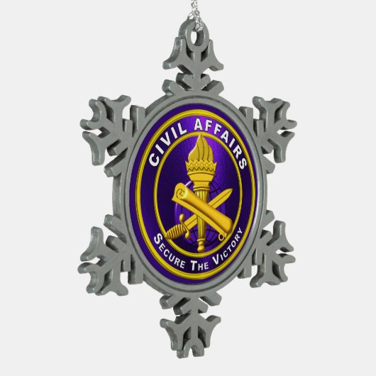 CIVIL AFFAIRS TIN SNEEUWVLOK ORNAMENT (Links)