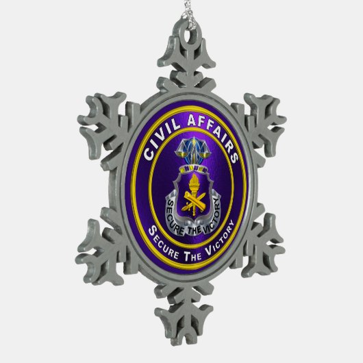 CIVIL AFFAIRS TIN SNEEUWVLOK ORNAMENT (Links)