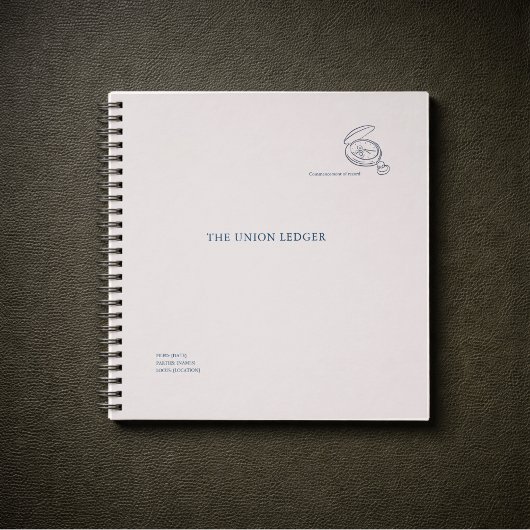 Civil Ceremony Courthouse Wedding Ledger Notitieboek