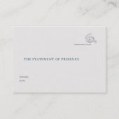 Civil Ceremony Courthouse Wedding Witness Informatiekaartje (Voorkant)