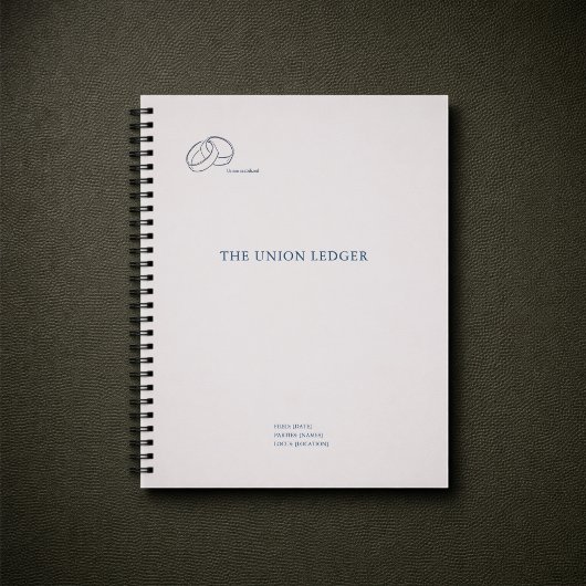 Civil Ceremony Journal Notebook–Registry Wedding Notitieboek