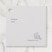 Civil Ceremony/ Registry Wedding/ Non Traditional  Bedankjes Labels (Voorkant)