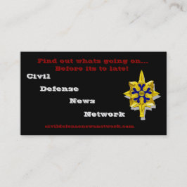 Civil Defence News Network Visitekaartje