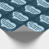 Civil Engineer Blue Contours Wrapping Paper Cadeaupapier (Hoek)