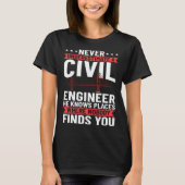 Civil Engineer Bridge Builder Engineering Student T-shirt (Voorkant)