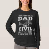Civil Engineer Bridge Builder Engineering Student T-shirt (Voorkant)