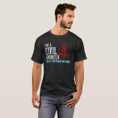 Civil Engineer Bridge Engineering T-shirt (Voorkant volledig)