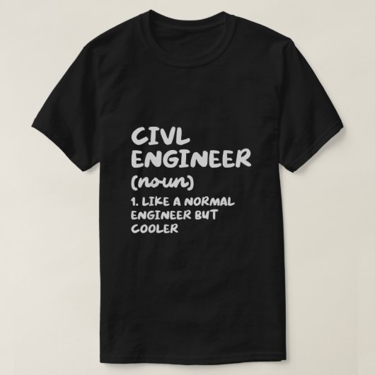 Civil Engineer Definition Funny Engineering2004 T-shirt (Design voorkant)