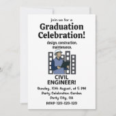 Civil Engineer Design Construction Civil Engineer Kaart (Voorkant)