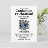 Civil Engineer Design Construction Civil Engineer Kaart (Staand voorkant)