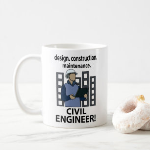 Civil Engineer Design Construction Civil Engineer Koffiemok
