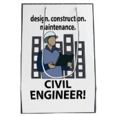 Civil Engineer Design Construction Civil Engineer Medium Cadeauzakje (Achterkant)
