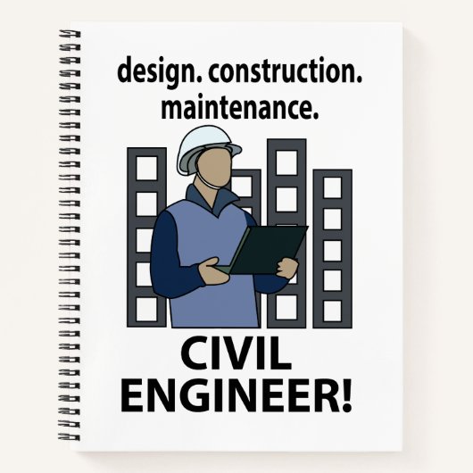 Civil Engineer Design Construction Civil Engineer Notitieboek (Voorkant)