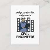Civil Engineer Design Construction Civil Engineer Visitekaartje (Voorkant)