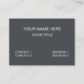 Civil Engineer Design Construction Civil Engineer Visitekaartje (Achterkant)