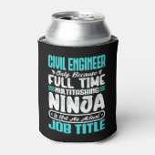 Civil Engineer Functie Titel Beroep Techniek Blikjeskoeler (Blikje Voorkant)