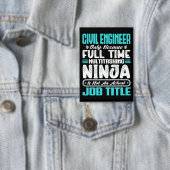 Civil Engineer Functie Titel Beroep Techniek Button (Insitu)