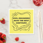 Civil Engineer Gele Contouren Servet (Insitu)